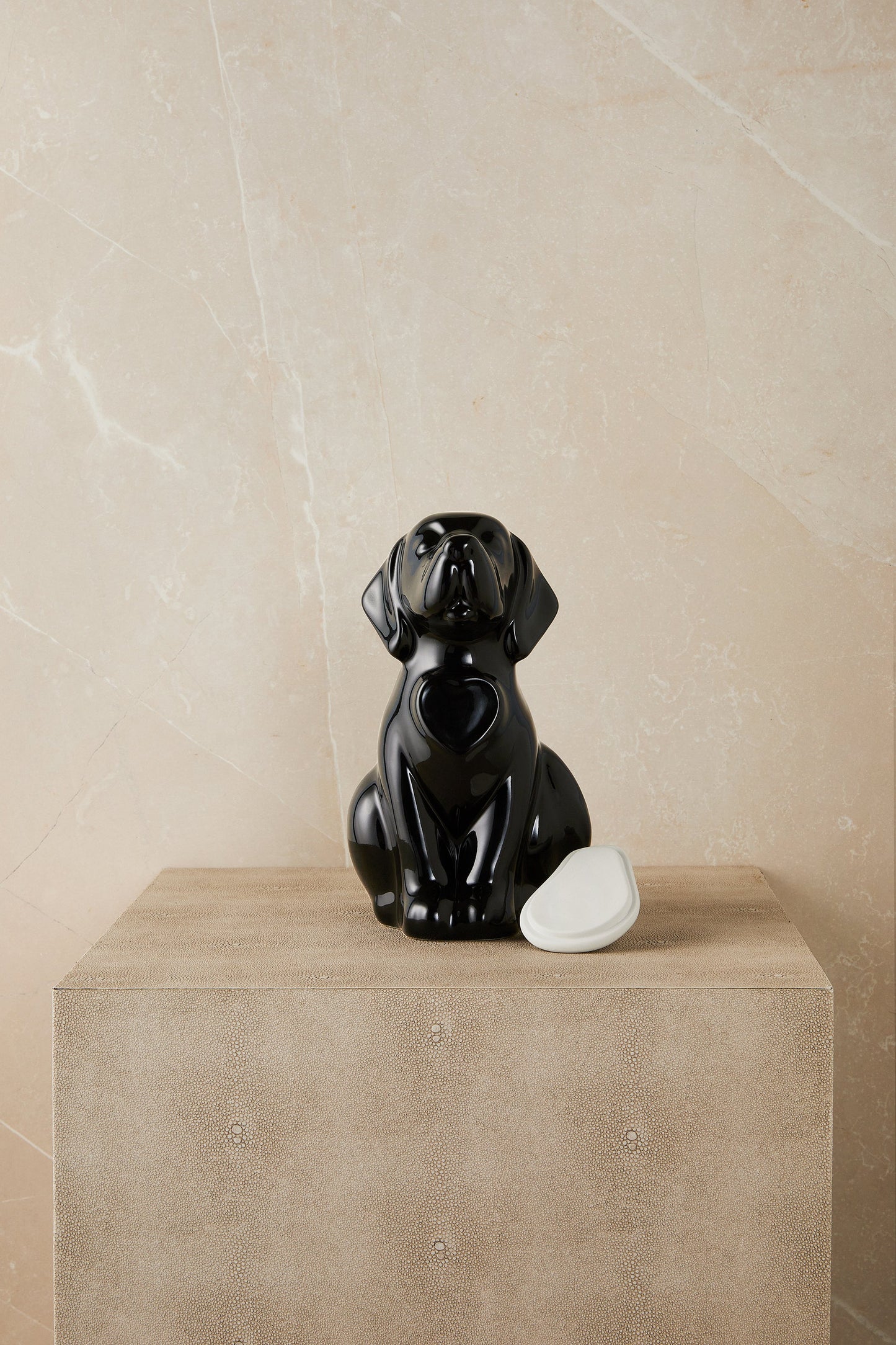 Personalized Black Dog- Cremation Urn