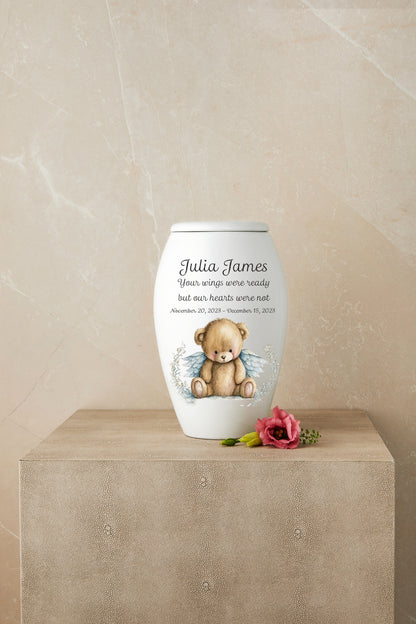 Cuddles in the Clouds (Teddy Bear Themed) Cremation Urn