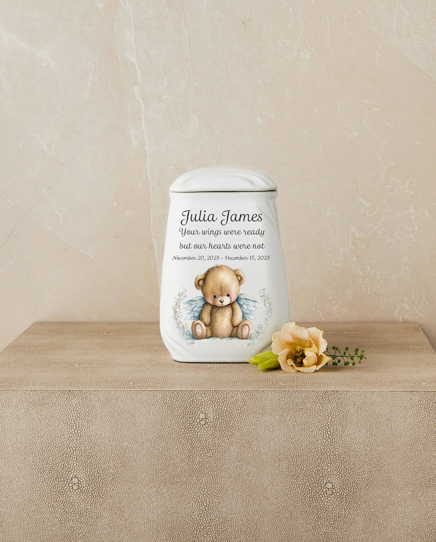 Cuddles in the Clouds (Teddy Bear Themed) Cremation Urn