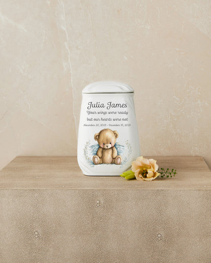 Cuddles in the Clouds (Teddy Bear Themed) Cremation Urn