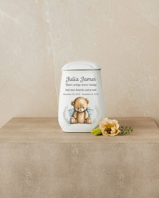 Cuddles in the Clouds (Teddy Bear Themed) Cremation Urn