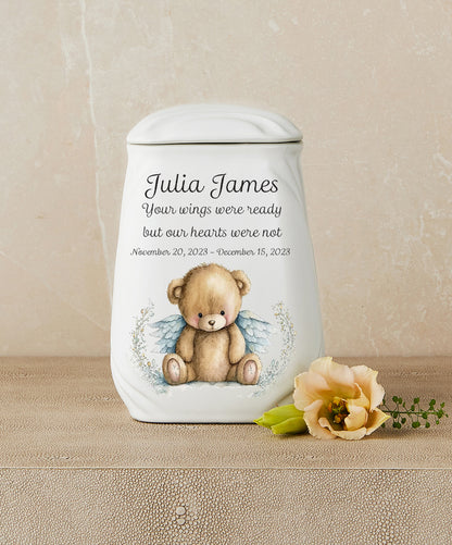 Cuddles in the Clouds (Teddy Bear Themed) Cremation Urn