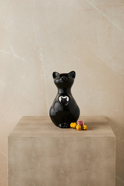 Personalized Black Cat - Cremation Urn