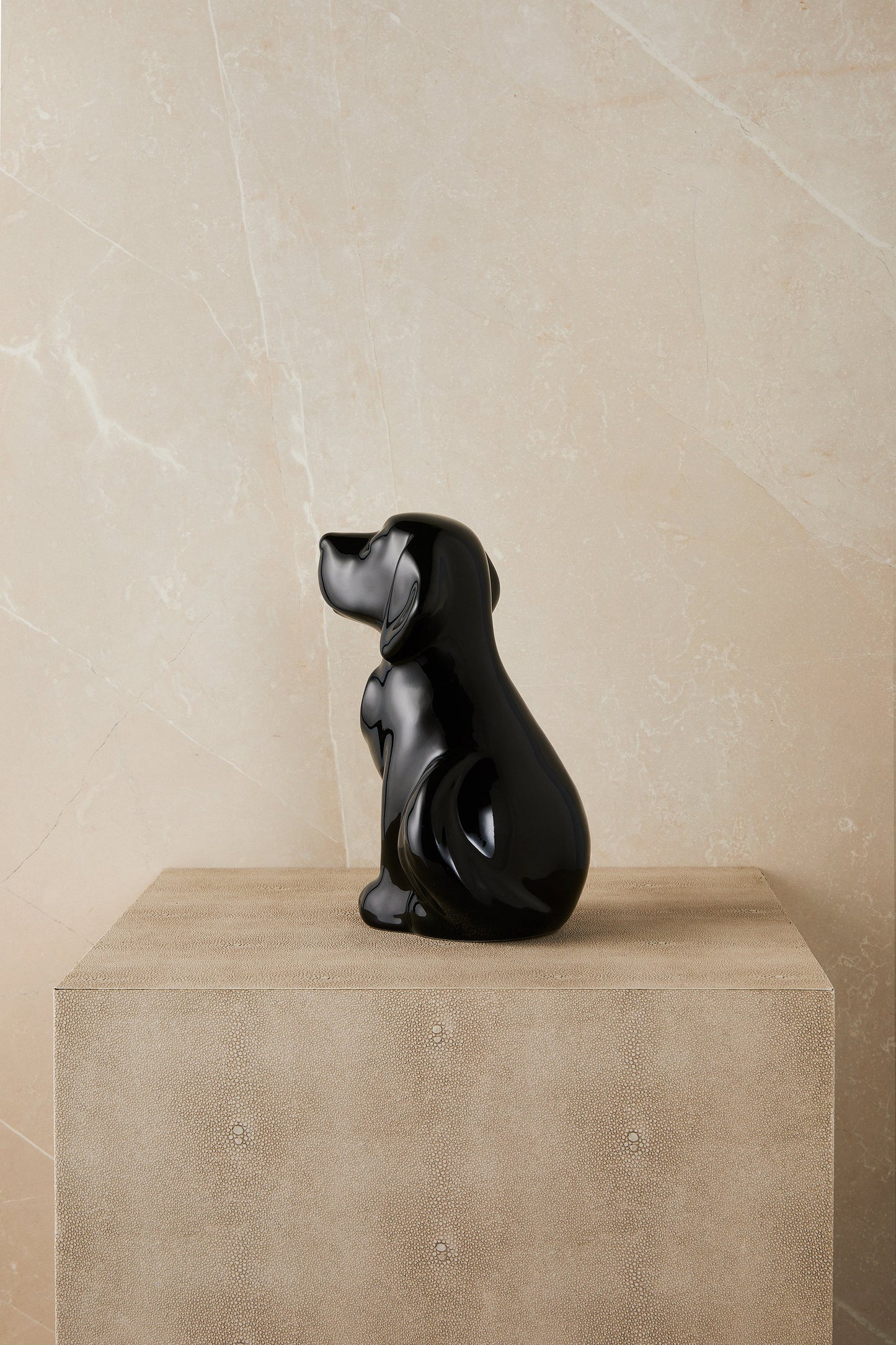 Personalized Black Dog- Cremation Urn