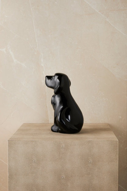 Personalized Black Dog- Cremation Urn