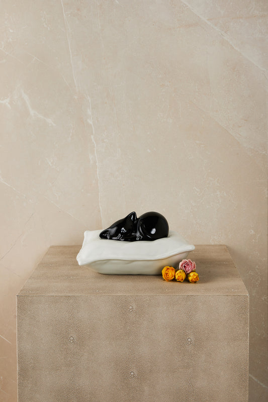 Black Cat - Cremation Urn Not customizable
