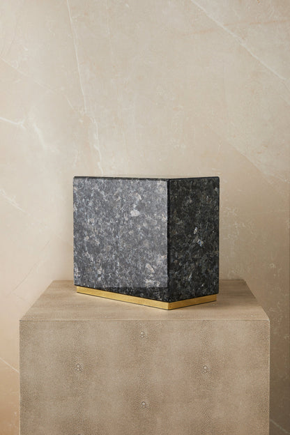 Blue Pearl Marble Calla Cremation Urn