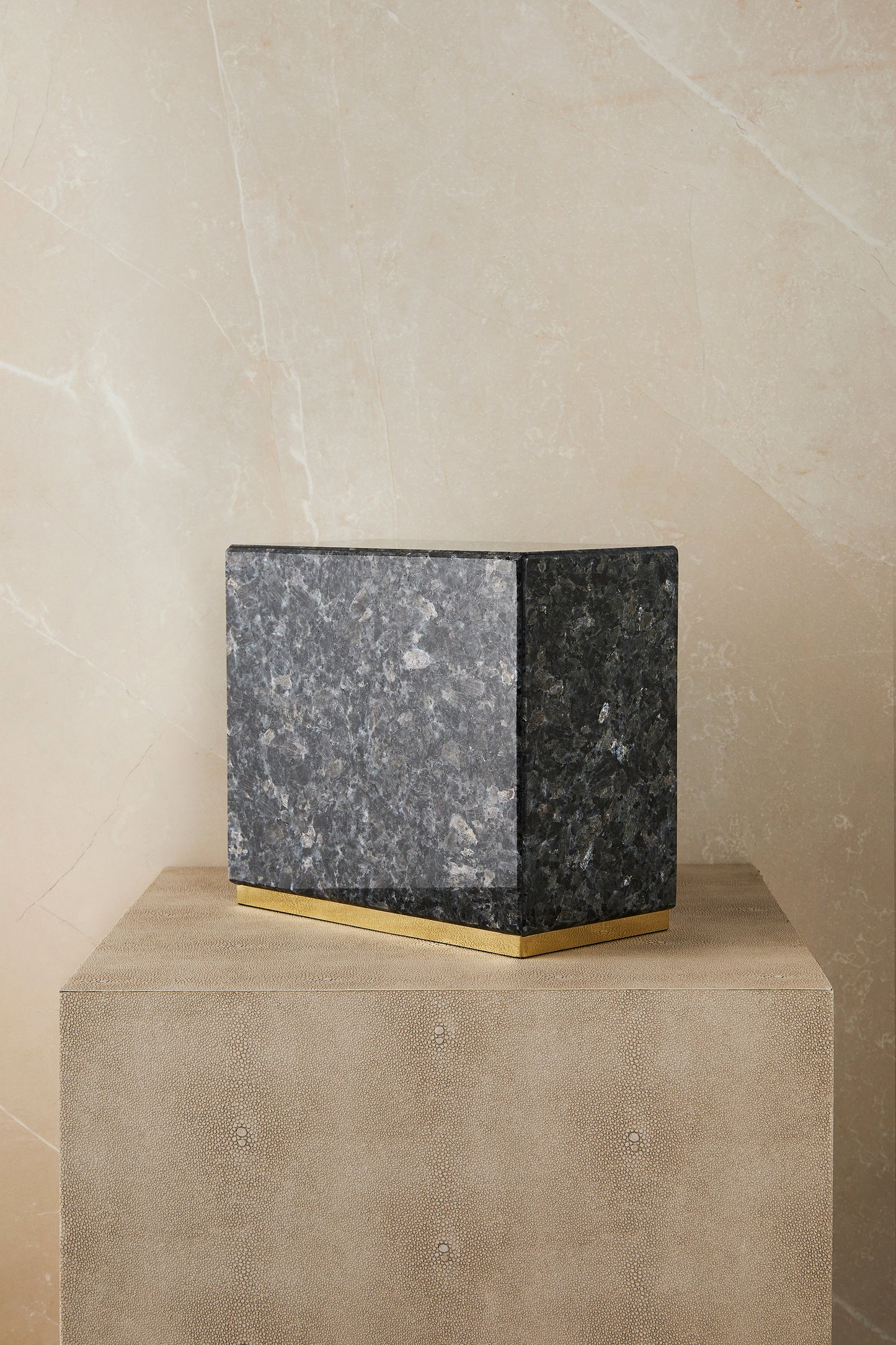 Blue Pearl Marble Cremation Urn
