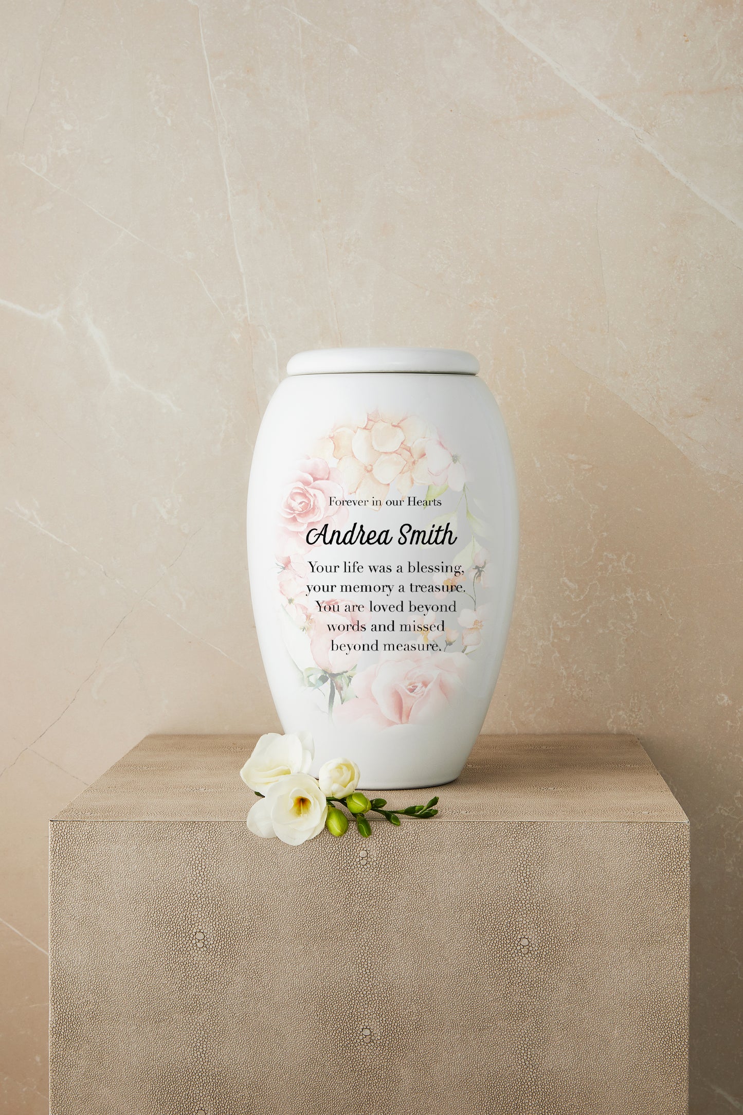 Floral Cremation Urn