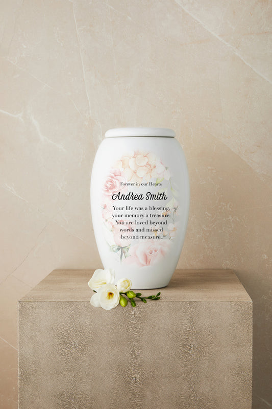 Floral Cremation Urn