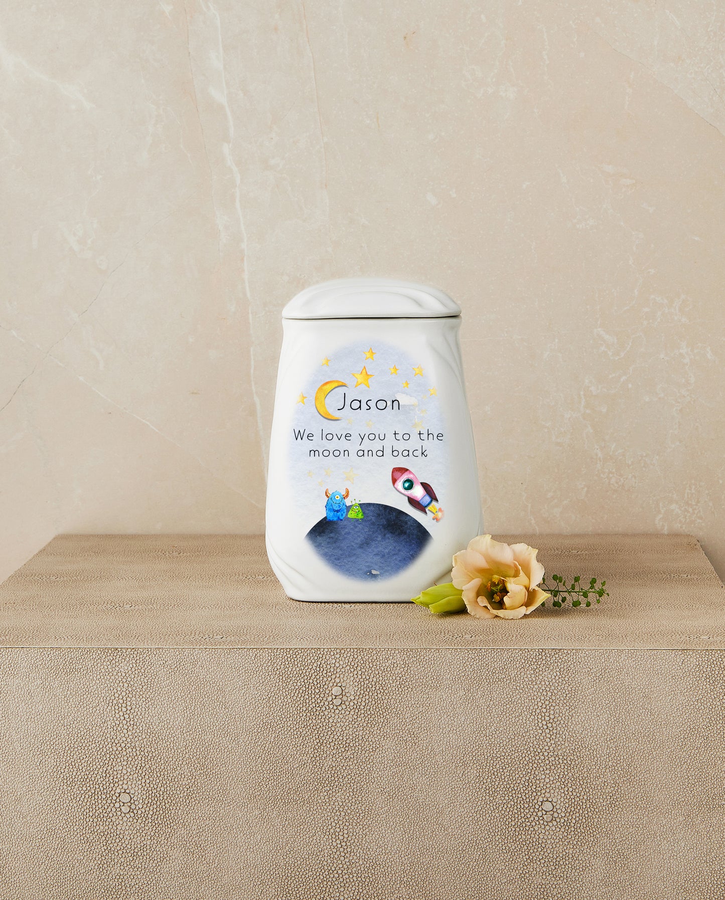 Friends of the Moon (Space Theme) Cremation Urn