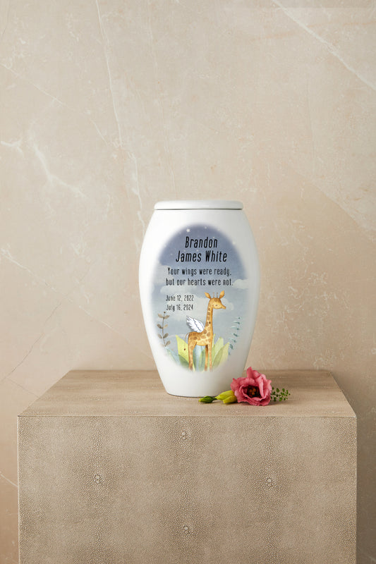 Little Giraffe of Grace (Giraffe Theme) Cremation Urn