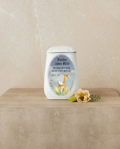 Little Giraffe of Grace (Giraffe Theme) Cremation Urn