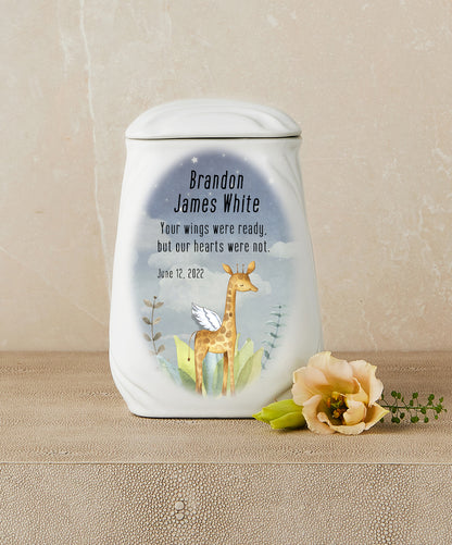 Little Giraffe of Grace (Giraffe Theme) Cremation Urn