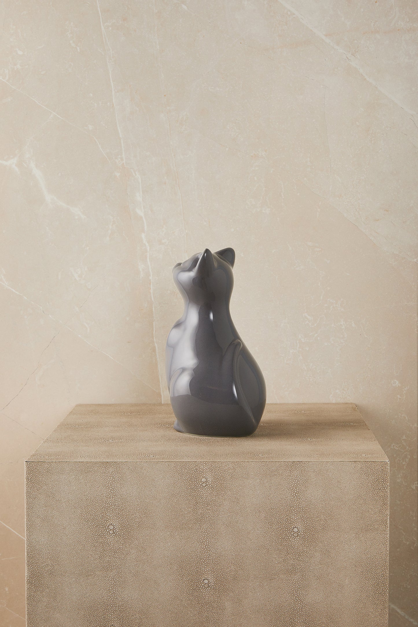 Grey Cat - Cremation Urn