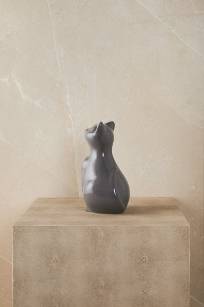 Personalized Grey Cat - Cremation Urn