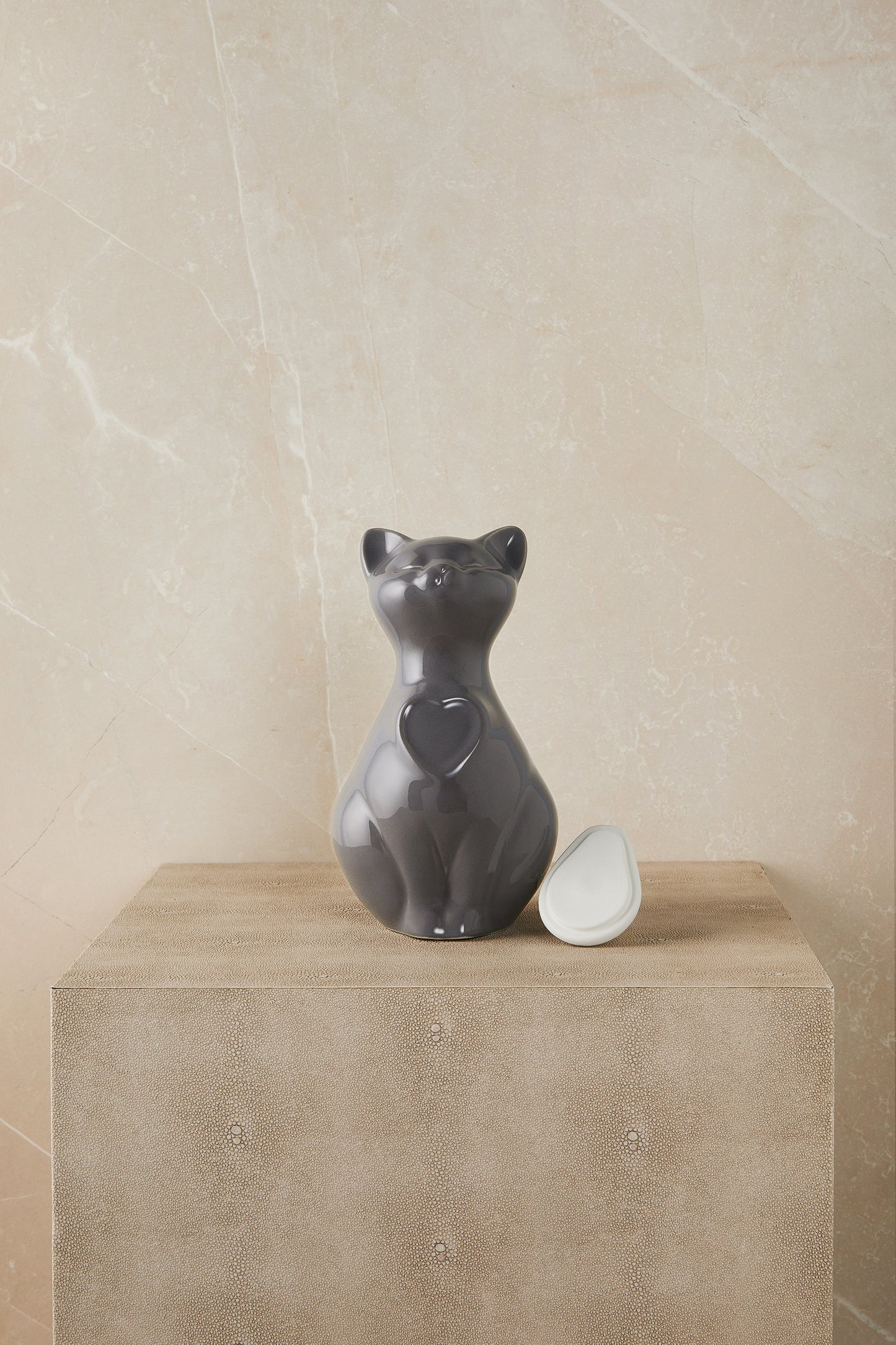 Grey Cat - Cremation Urn
