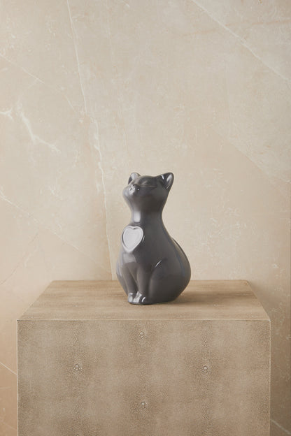Personalized Grey Cat - Cremation Urn
