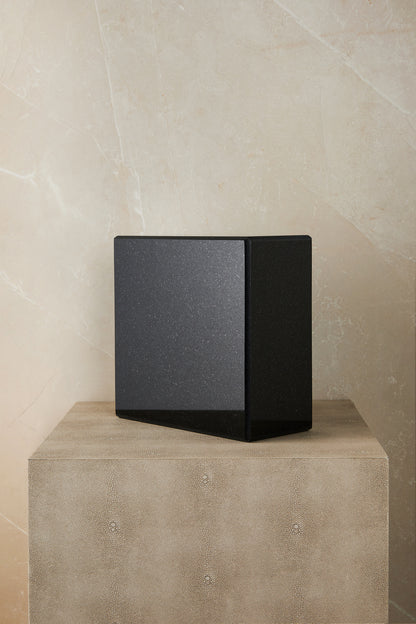 Black Marble Breast Cancer Cremation Urn