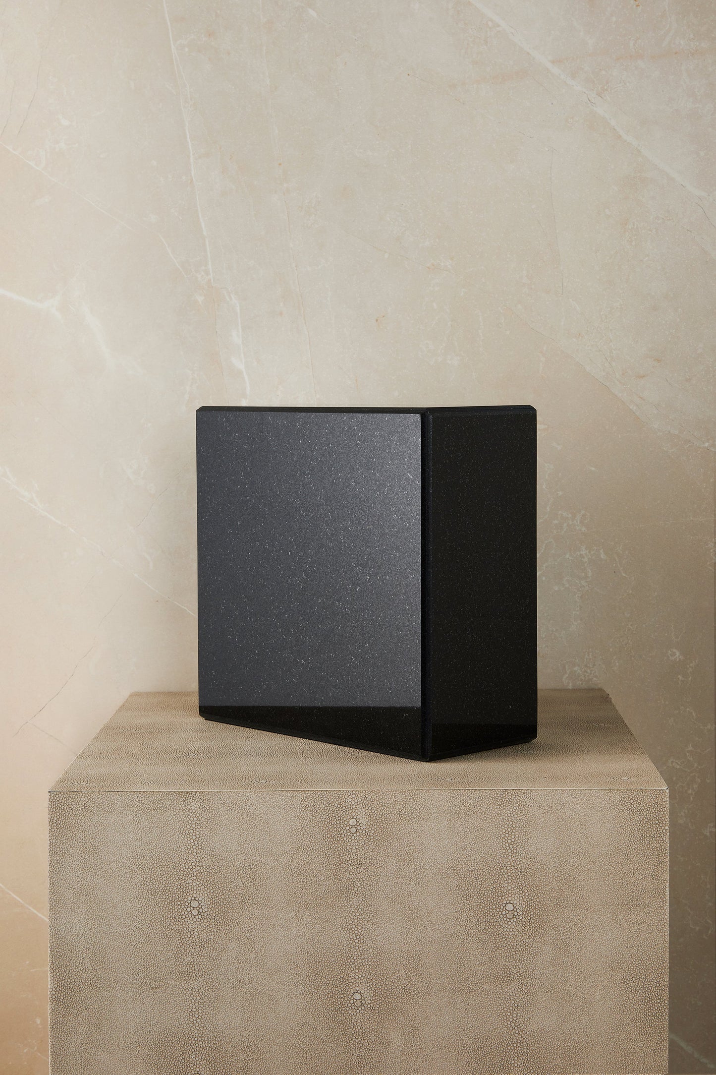 Black Marble Butterfly Cremation Urn
