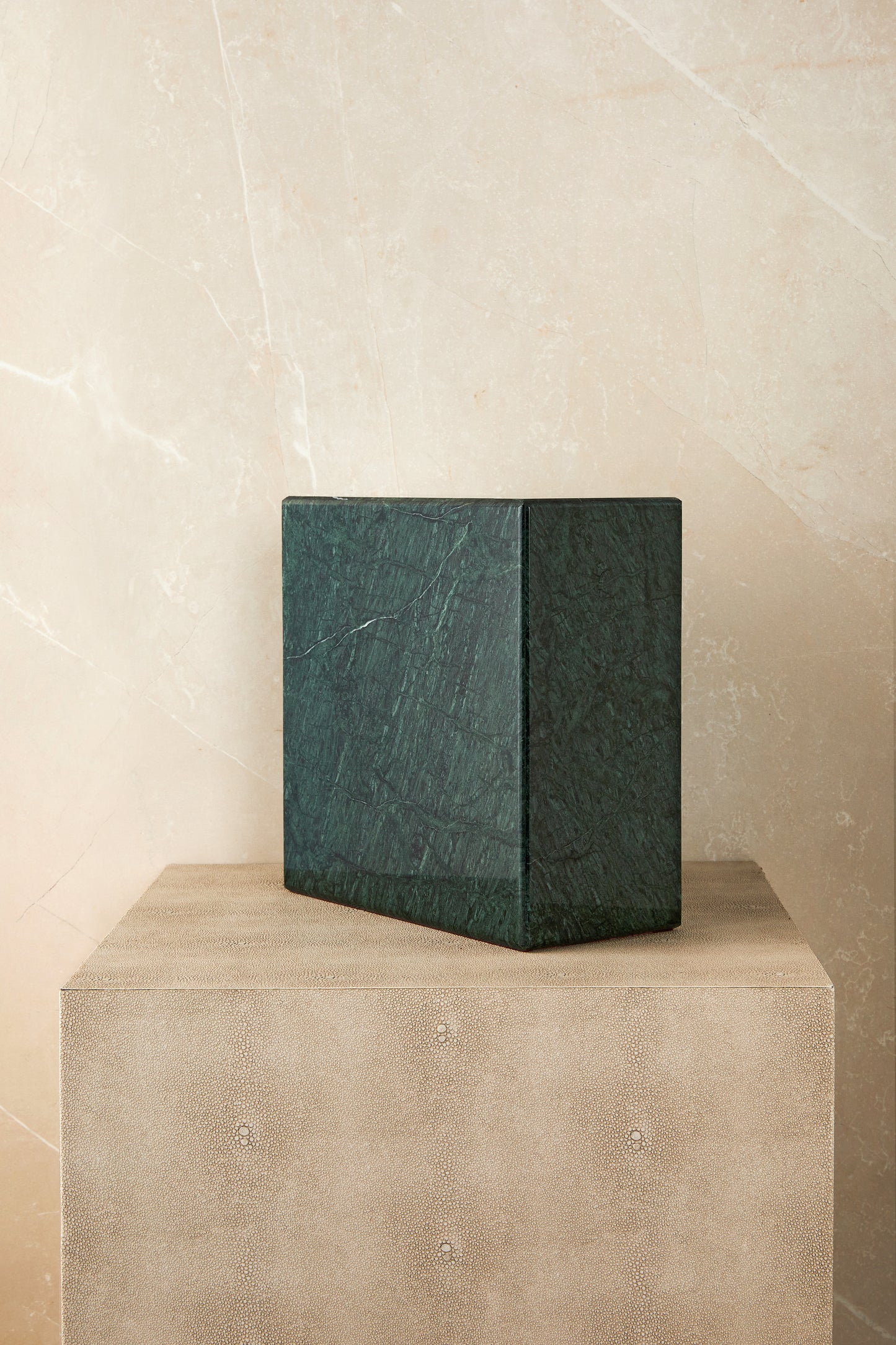 Green Marble Breast Cancer Cremation Urn