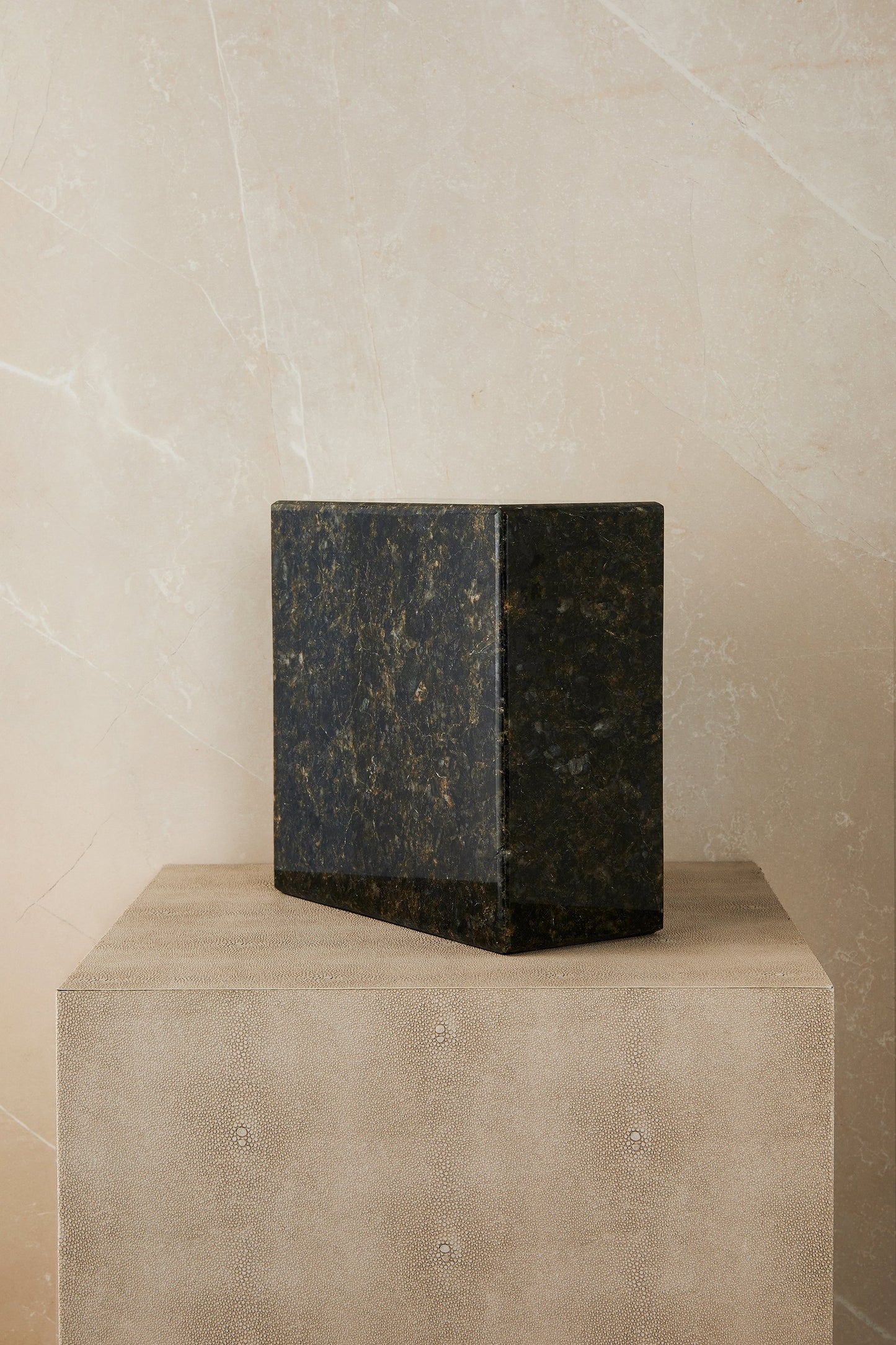 Peacock Marble Calla Cremation Urn
