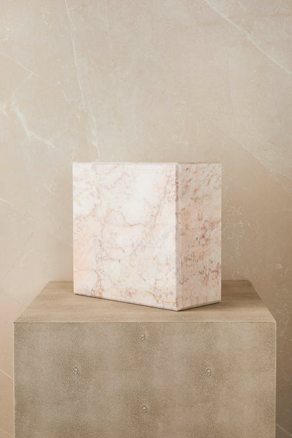Pink Marble Calla Cremation Urn
