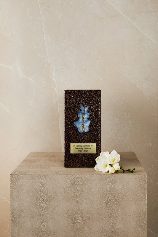 Copper Metal Based Butterfly Cremation Urn