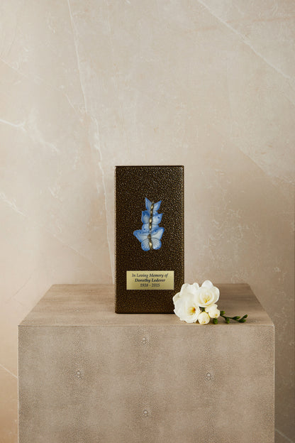 Butterfly Gold Metal Based Cremation Urn