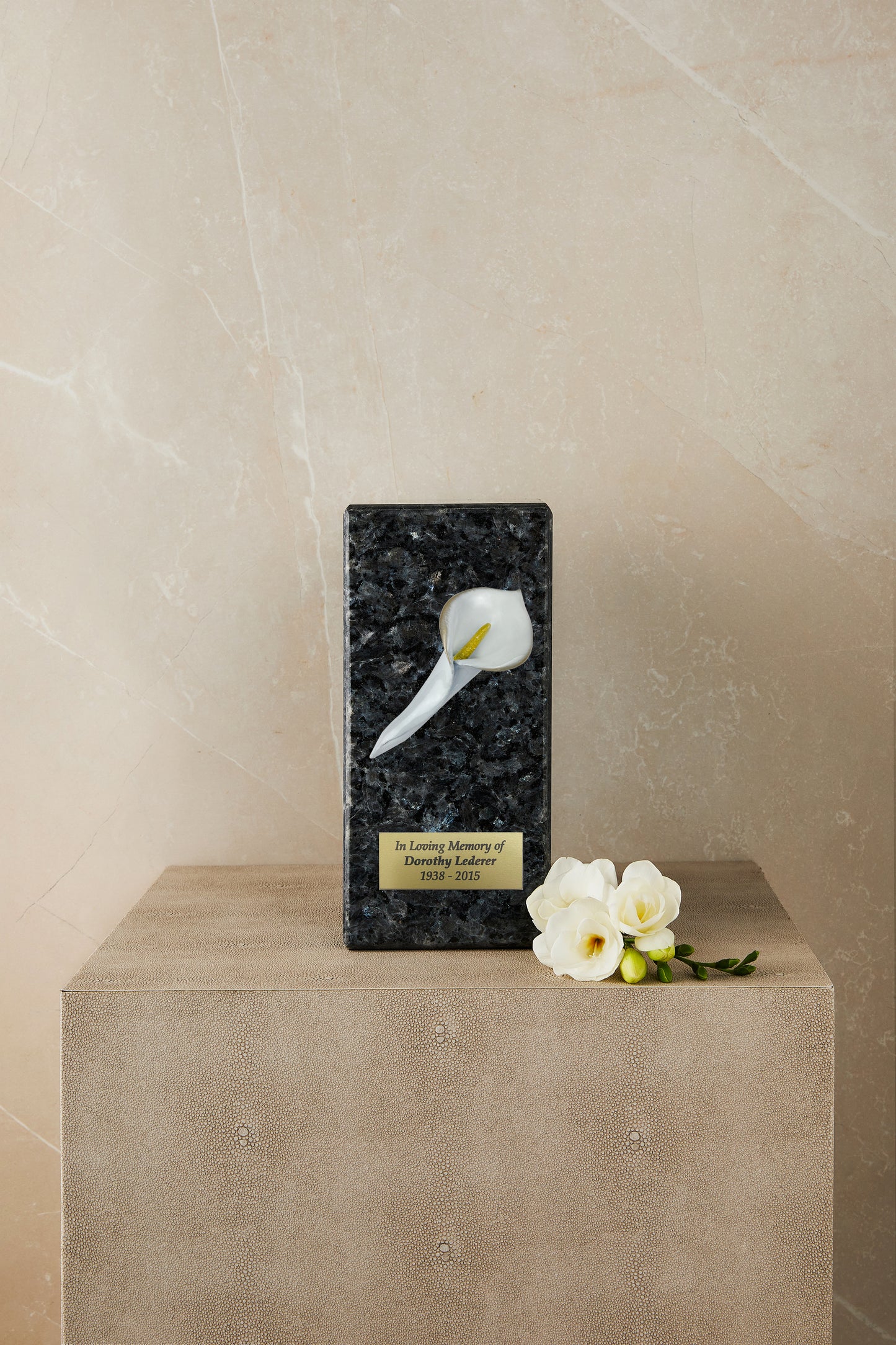 Blue Marble Calla Cremation Urn