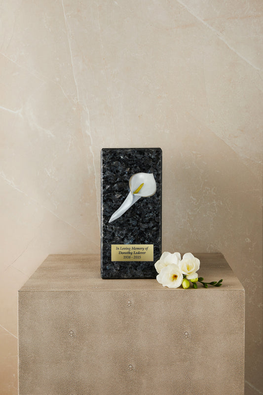 Blue Marble Calla Cremation Urn