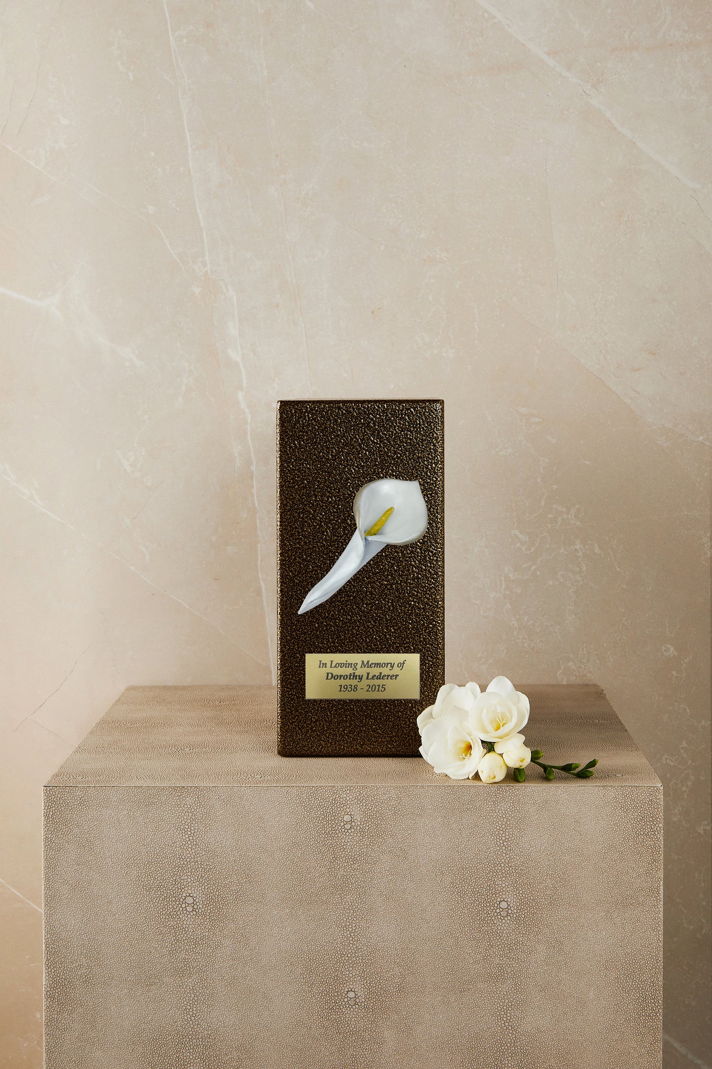 Calla Gold Metal Based Cremation Urn