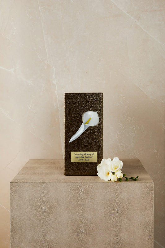 Calla Gold Metal Based Cremation Urn