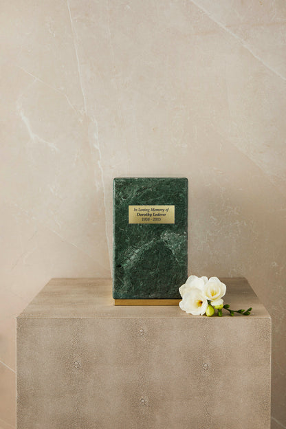 Green Marble Cremation Urn
