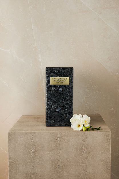 Blue Marble Cremation Urn