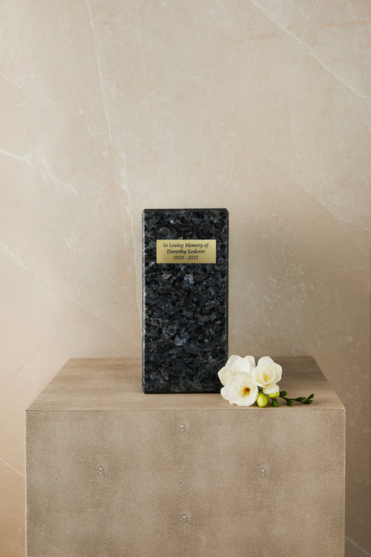 Blue Marble Cremation Urn