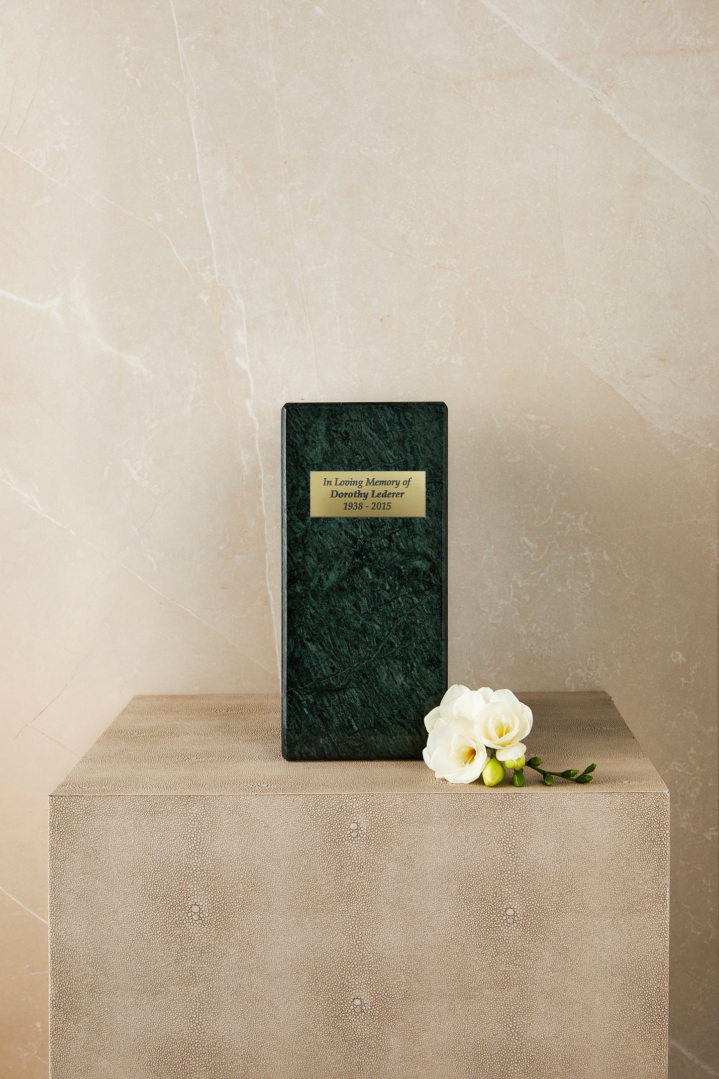 Green Marble Cremation Urn
