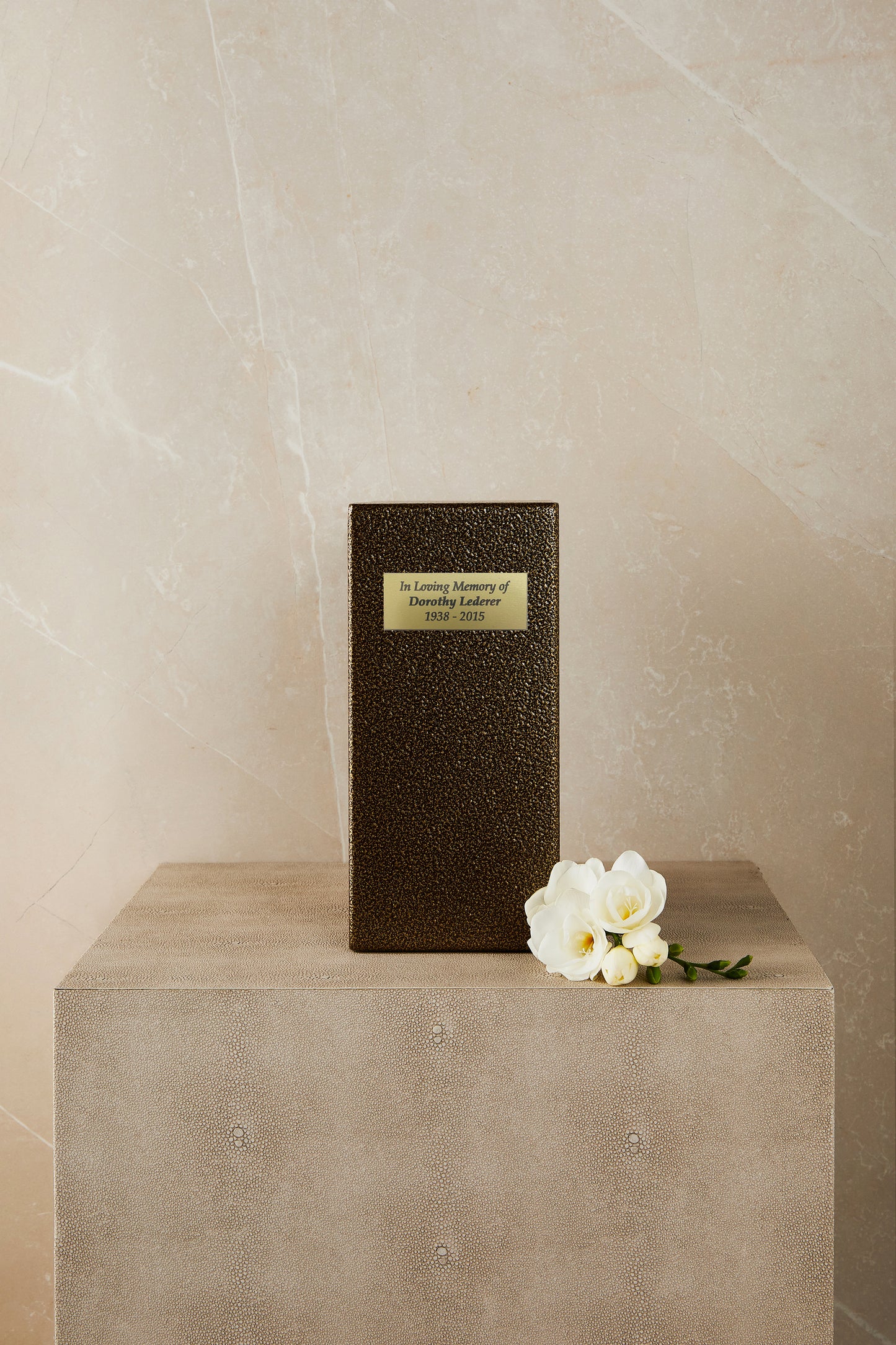 Gold Metal Based Cremation Urn