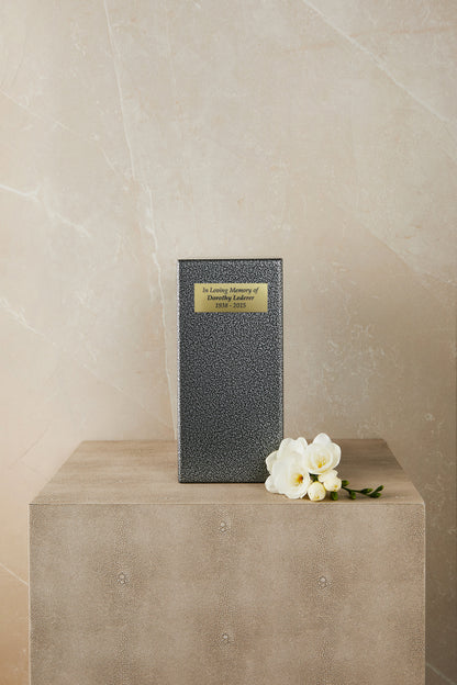 Silver Metal Based Cremation Urn