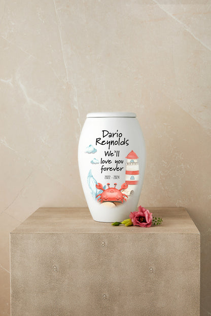 My Friend Crab (Nautical theme) Cremation Urn