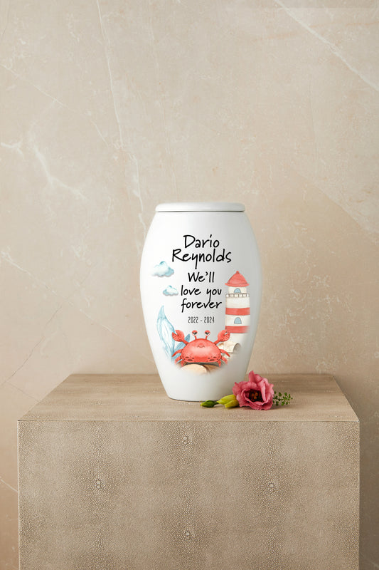 My Friend Crab (Nautical theme) Cremation Urn