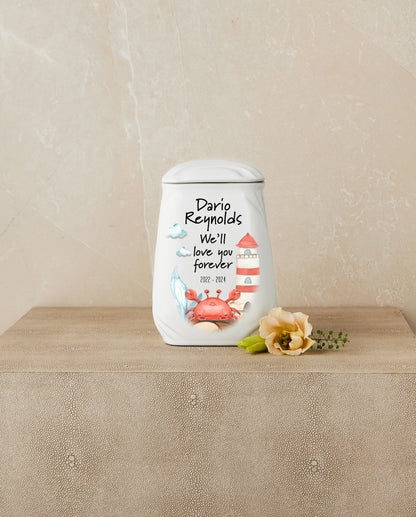 My Friend Crab (Nautical theme) Cremation Urn