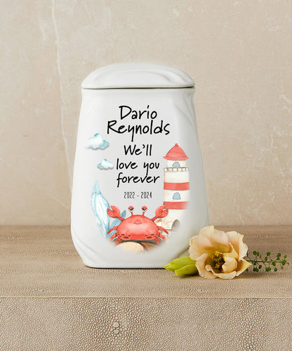 My Friend Crab (Nautical theme) Cremation Urn