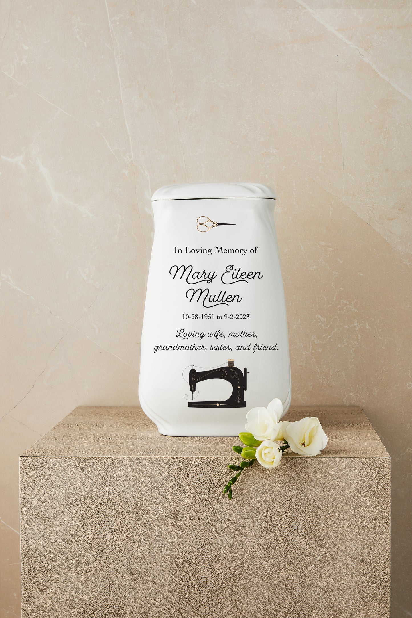 Sewing Cremation Urn