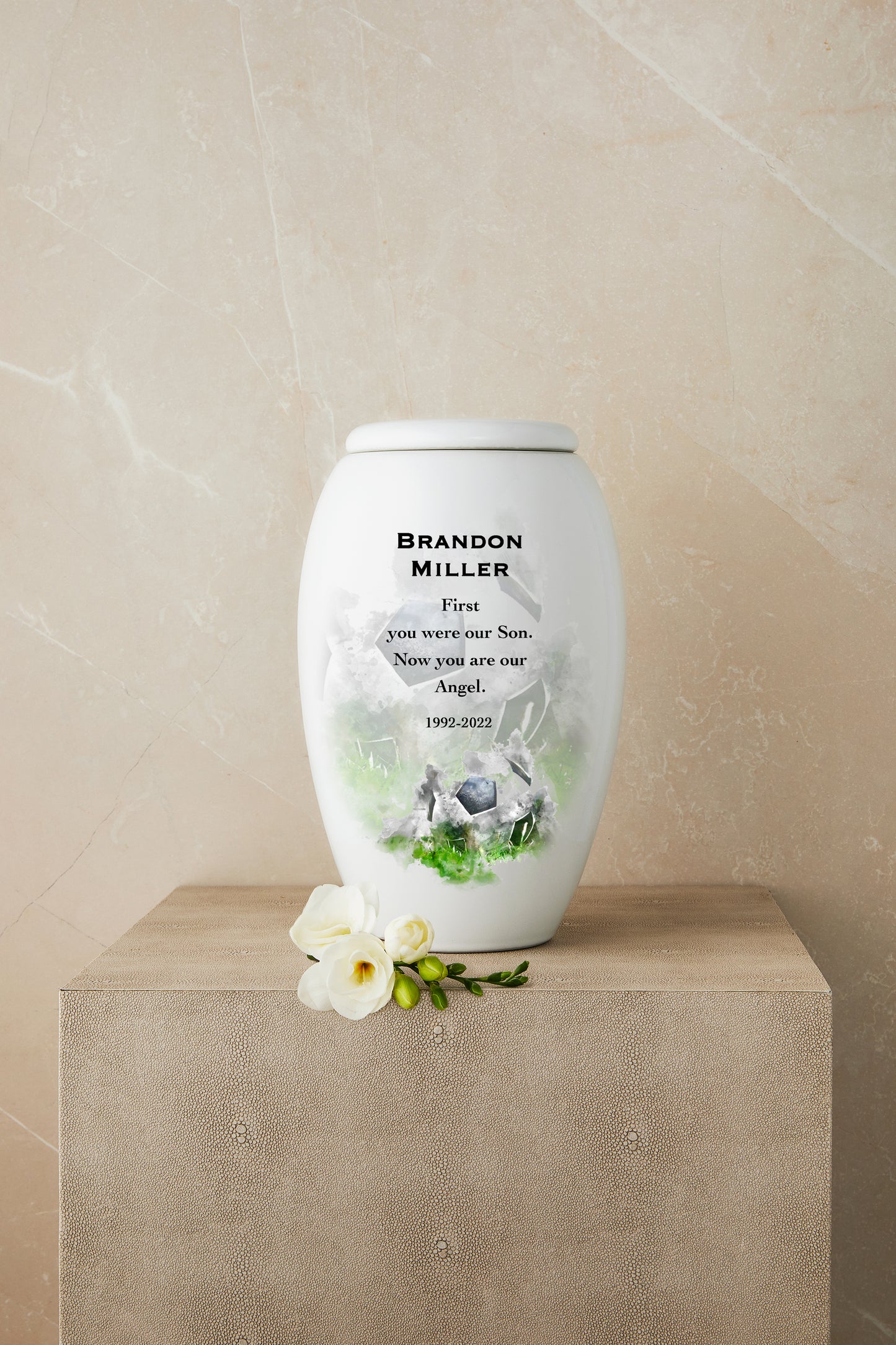 Soccer Cremation Urn