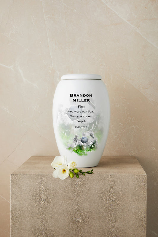 Soccer Cremation Urn