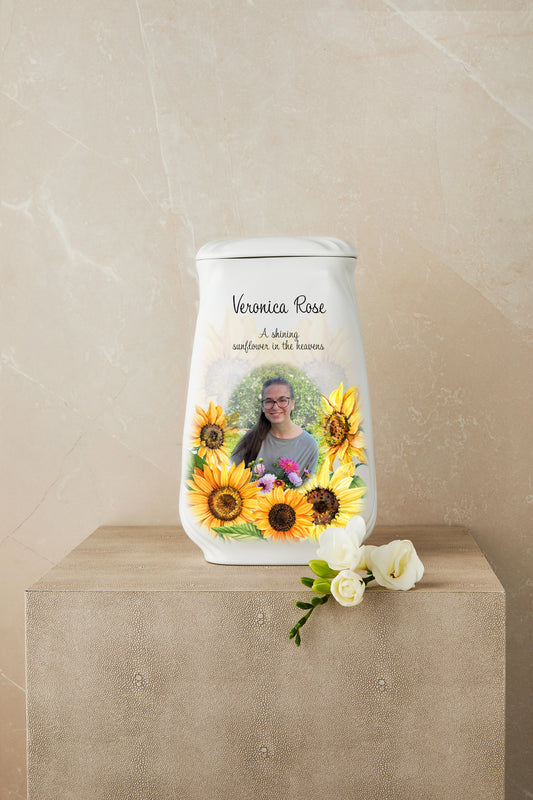 Sunflower Cremation Urn