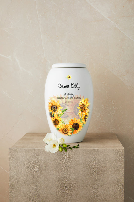 Sunflower Cremation Urn