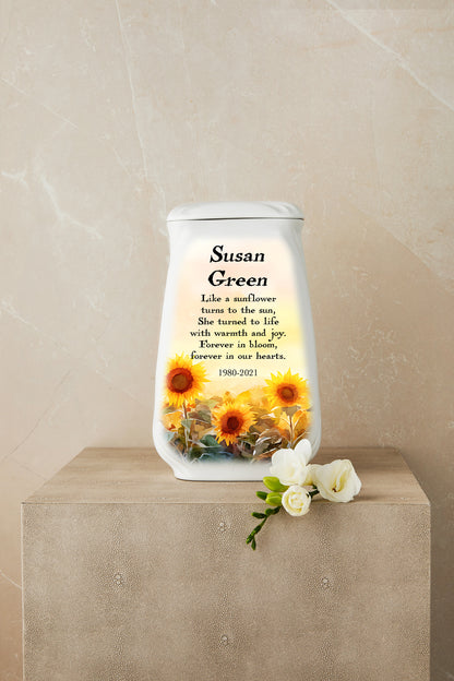 Sunflower Cremation Urn