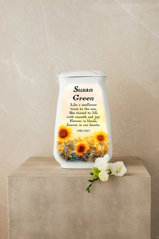 Sunflower Cremation Urn